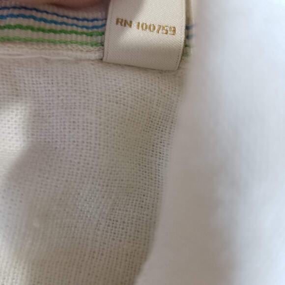 Scotch & Soda Shirt Mens XL White Linen Blend Short Sleeve Button Up Casual - Picture 6 of 11